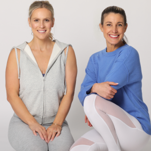 Kelly and Rachel founders of YogaCourse
